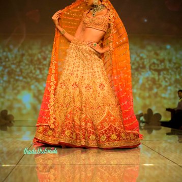 bridal ombre lehenga 2 Tarun Tahiliani India Bridal Fashion Week 2014