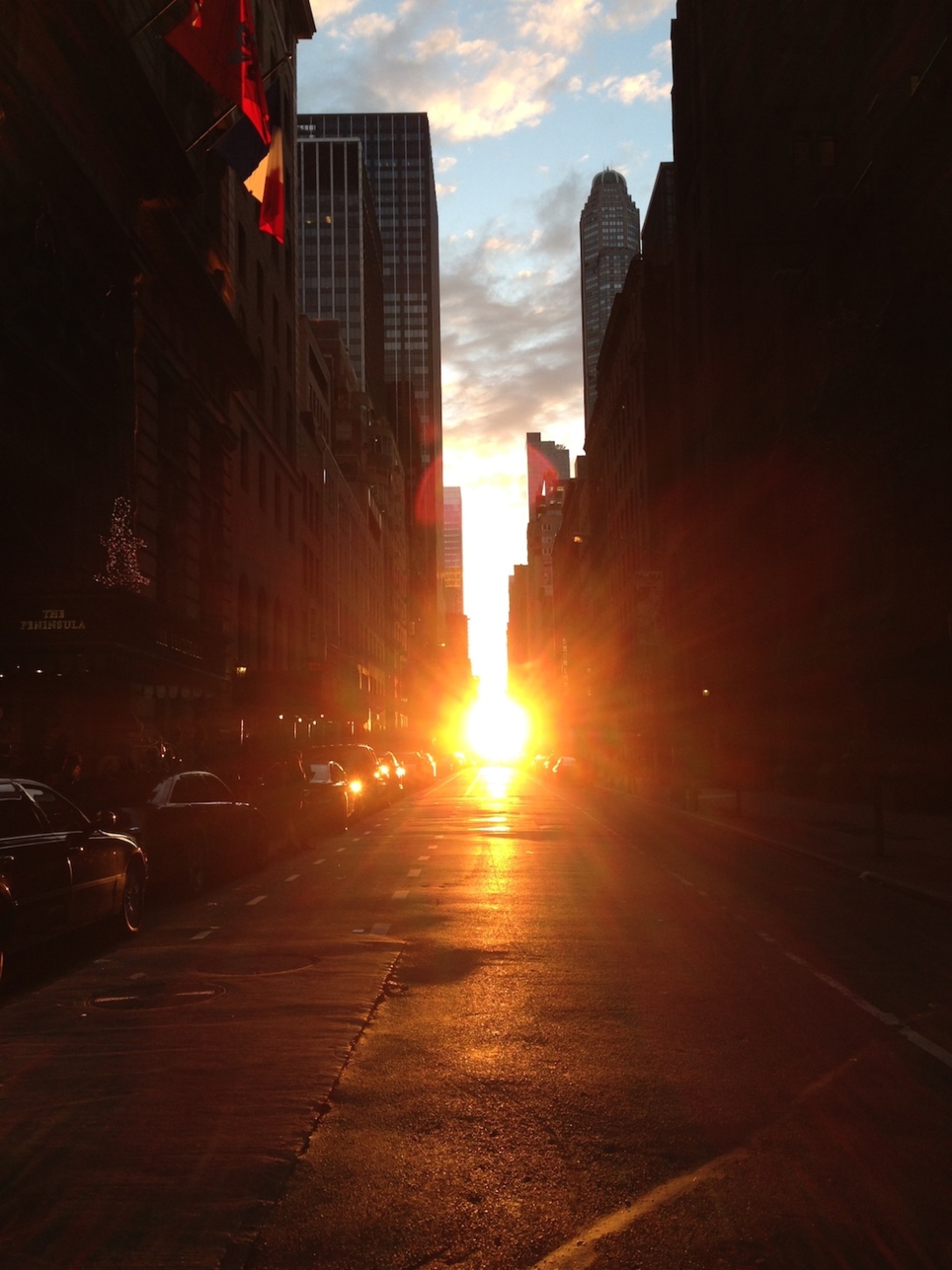 sights of new york sunset