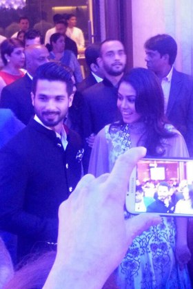 Shahid Kapoor & Mira Rajput at their Delhi Reception party